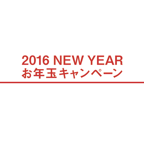 「お年玉キャンペーン」実施中！（終了）