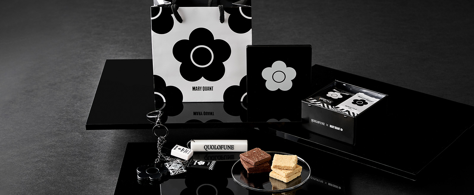 QUOLOFUNE × MARY QUANT ノボタイル缶　商品写真