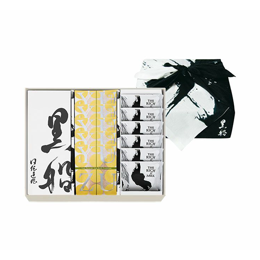 黒船カステラ・柚子どらやき(5個)・ザ リッチ アンド ミルク(6枚)の詰合せ(風呂敷包み)